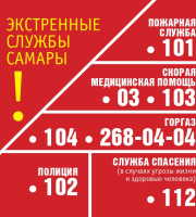 Информация для населения: контакты в экстренных ситуациях!