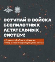 Самарская область объявила о формировании войск беспилотных систем