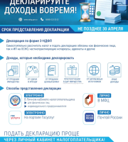 Началась декларационная кампания по налогу на доходы физических лиц. Представить налоговую декларацию по форме 3-НДФЛ о доходах, полученных в 2025 году, необходимо не позднее 30 апреля 2026 года.