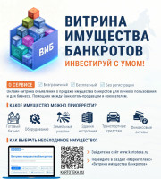 Федеральной налоговой службой совместно с компанией «КоммерсантЪ КАРТОТЕКА» запущен маркетплейс «Витрина имущества банкротов» (ВИБ).