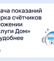 Передача показаний и поверка счётчиков в приложении «Госуслуги Дом» стали удобнее 