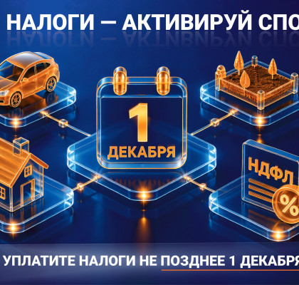 Не позднее 1 декабря 2026 года необходимо уплатить имущественные налоги физических лиц, а также в отдельных случаях налог на доходы физических лиц.