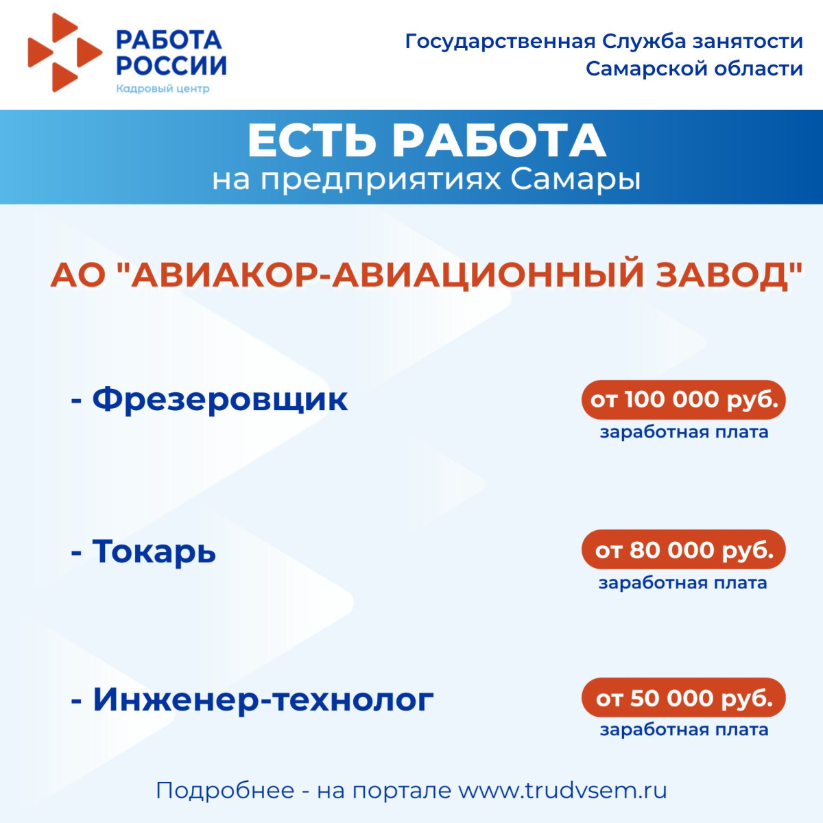 25.02.2026 ️Внимание: есть работа на предприятиях Самарской области!  #1