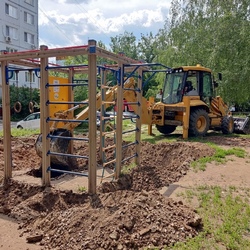 Благоустройство двора в рамках в рамках проекта "Твой конструктор двора" в поселке Красная Глинка по адресу 4 квартал, дома 10-11-12. #3