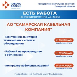 01.03.2025 Внимание: есть работа на предприятиях Самарской области! #2