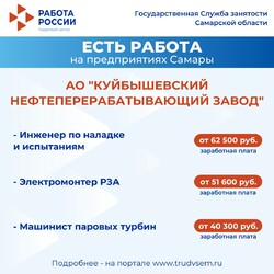 01.04.2025 Внимание: есть работа на предприятиях Самарской области! #1