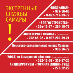 Информация для населения: контакты в экстренных ситуациях! #4