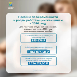 Максимальные суммы пособия по беременности и родам в 2026 году #1