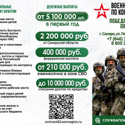  В Самарской области увеличены выплаты за службу по контракту #1