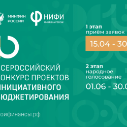 Ежегодно НИФИ при поддержке Минфина России проводит Всероссийский конкурс проектов инициативного бюджетирования, чтобы находить лучшие практики и тиражировать их по всей стране. #1