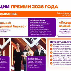 Шестой сезон Международной Премии #МЫВМЕСТЕ проходит в 2026 году и посвящен Году единства народов России и Международному году добровольцев ООН #14